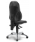 B&uuml;rostuhl COMFORT P, anthrazit / chrom, bis 110kg, ohne Kopfst&uuml;tze