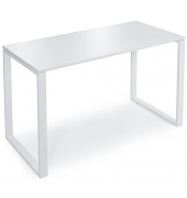 Stehtisch CELSUS 110cm (H), 140x70cm (BxT), rechteckig, weiß / weiß