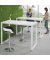 Stehtisch CELSUS 295043 110cm (H), 140x70cm (BxT), rechteckig, weiß / weiß