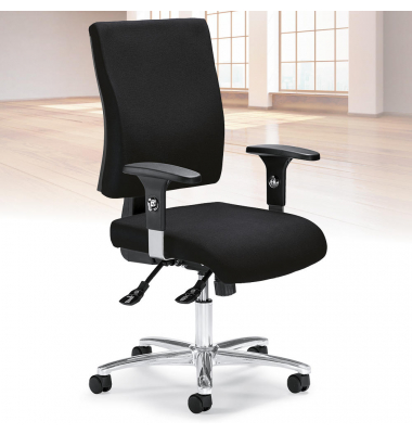 Bürodrehstuhl COMFORT R DELUXE mit Armlehnen Clean Stoff