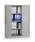 Rollladenschrank 330977, abschlie&szlig;bar, 4 OH, alusilber, 120x160x43cm (BxHxT)