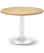 Konferenztisch 295366, 73,5cm (H), 100x100cm (BxT), 5 Personen, rund, buche / weiß