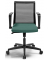 Bürodrehstuhl SIGMA SMART, schwarz/grün / schwarz, bis 110kg
