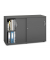 Schiebet&uuml;renschrank MULTI M pro 333251, abschlie&szlig;bar, 2x2 OH, anthrazit, 120x78x42cm (BxHxT)