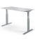 Sitz-Steh-Schreibtisch Basic MULTI M pro, elektrisch h&ouml;henverstellbar, 71,5-120,5cm (H), 200x80cm (BxT), rechteckig, lichtgrau /