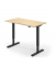 Sitz-Steh-Schreibtisch, elektrisch höhenverstellbar, 71,5-120,5cm (H), 120x65cm (BxT), rechteckig, ahorn / schwarz