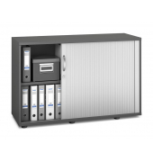 Rollladenschrank MULTI M pro 333283, abschlie&szlig;bar, 2x2 OH, anthrazit/alusilber, 120x78x42cm (BxHxT)
