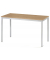 Konferenztisch 332103, 72,8cm (H), 140x80cm (BxT), 6 Personen, rechteckig, nussbaum / silber