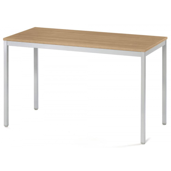4255704313437 - Konferenztisch 332103 728cm (H) 140x80cm (BxT) 6 Personen rechteckig nussbaum   silber 4255704313437 Deskin
