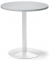 Konferenztisch 295355, 72cm (H), 70x70cm (BxT), 3 Personen, rund, lichtgrau / weiß