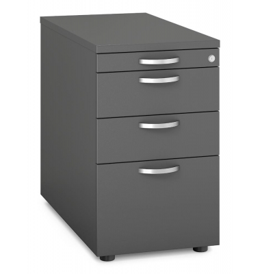 Standcontainer 333373, anthrazit, 3 Schubladen, Holz, abschlie&szlig;bar