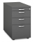 Standcontainer 333373, anthrazit, 3 Schubladen, Holz, abschlie&szlig;bar