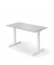Sitz-Steh-Schreibtisch, elektrisch höhenverstellbar, 71,5-120,5cm (H), 120x65cm (BxT), rechteckig, lichtgrau / weiß