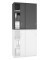 Aufsatzschrank MULTI M pro 333273, abschlie&szlig;bar, 2x3 OH, anthrazit, 100x111x42cm (BxHxT)