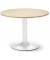 Konferenztisch 295367, 73,5cm (H), 100x100cm (BxT), 5 Personen, rund, ahorn / weiß