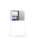 Aufsatzschrank MULTI M pro 294456, abschlie&szlig;bar, 2 OH, wei&szlig;/alusilber, 100x75x42cm (BxHxT)