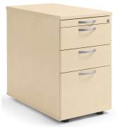 Standcontainer 294418, ahorn, 3 Schubladen, Holz, abschlie&szlig;bar
