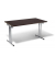 Klapptisch MODUL, 160x80cm (BxT), 72cm (H), Holz, rechteckig, nussbaum dunkel / chrom