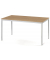 Konferenztisch 332104, 72,8cm (H), 160x80cm (BxT), 6 Personen, rechteckig, nussbaum / silber