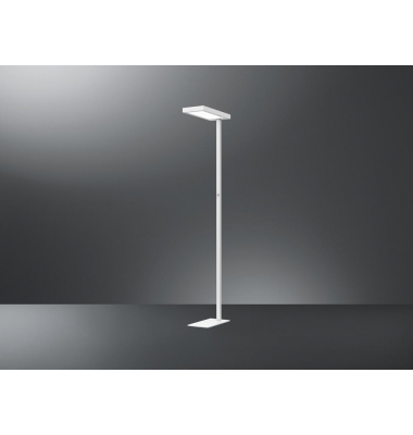 LED-Stehlampe, weiß, mit Standfuß, dimmbar