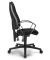 B&uuml;rostuhl COMFORT P, schwarz / schwarz, mit Armlehnen, bis 110kg, ohne Kopfst&uuml;tze