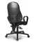 B&uuml;rostuhl COMFORT P, schwarz / schwarz, mit Armlehnen, bis 110kg, ohne Kopfst&uuml;tze