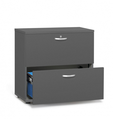 H&auml;ngeregistraturschrank 333375 MULTI M pro, anthrazit, 2 Schubladen, 2-bahnig