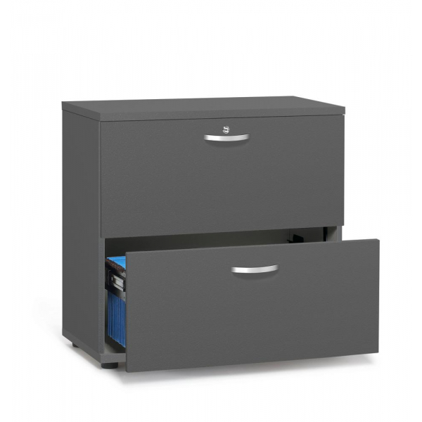 Deskin Hängeregistraturschrank 333375 MULTI M pro, anthrazit, 2 Schubladen, 2-bahnig  Deskin