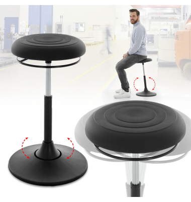 Hocker 333356, schwarz, höhenverstellbar, bis 120kg