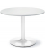 Konferenztisch MODUL, 73,5cm (H), 100x100cm (BxT), 5 Personen, rund, wei&szlig; / wei&szlig;