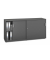Schiebet&uuml;renschrank MULTI M pro 333253, abschlie&szlig;bar, 2x2 OH, anthrazit, 160x78x42cm (BxHxT)