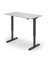 Sitz-Steh-Schreibtisch, elektrisch höhenverstellbar, 71,5-120,5cm (H), 160x65cm (BxT), rechteckig, lichtgrau / schwarz