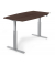 Sitz-Steh-Besprechungstisch 332166, elektrisch höhenverstellbar 71,5-120,5cm (H), 200x100cm (BxT), 8 Personen, Tonnenform, nussb