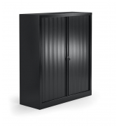Rollladenschrank 330990, abschlie&szlig;bar, 3,5 OH, schwarz, 100x136x43cm (BxHxT)