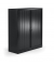 Rollladenschrank 330990, abschlie&szlig;bar, 3,5 OH, schwarz, 100x136x43cm (BxHxT)