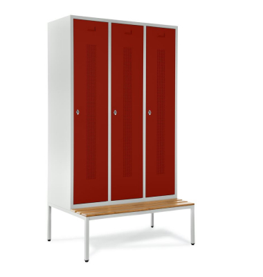 Garderobenspinde SYSTEM SP1 mit Sitzbank