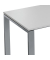 Stehtisch CELSUS 295035 110cm (H), 160x80cm (BxT), rechteckig, lichtgrau / silber