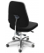 Bürostuhl ATLAS DV, schwarz / chrom, bis 220kg