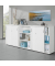 Schiebet&uuml;renschrank MULTI M pro 294468, abschlie&szlig;bar, 2x3 OH, wei&szlig;, 160x114x42cm (BxHxT)