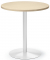 Konferenztisch 295357, 72cm (H), 70x70cm (BxT), 3 Personen, rund, ahorn / weiß