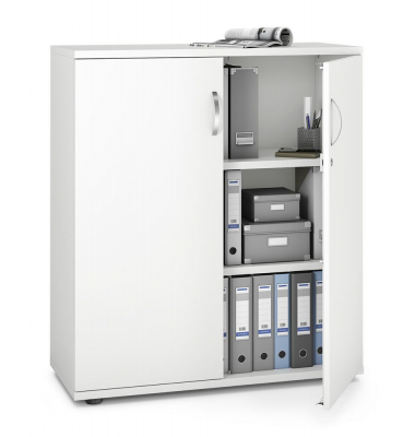 Aktenschrank MULTI M pro 294436, abschlie&szlig;bar, 3 OH, wei&szlig;, 100x114x42cm BxHxT)