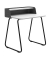 Sekretär secretair home SH10WS-RE040, 91cm (H), 82,4x61,2cm (BxT), rechteckig, weiß / schwarz