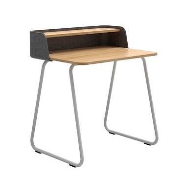 Sekretär secretair home SH10WS-RE043, 91cm (H), 82,4x61,2cm (BxT), rechteckig, eiche / weiß