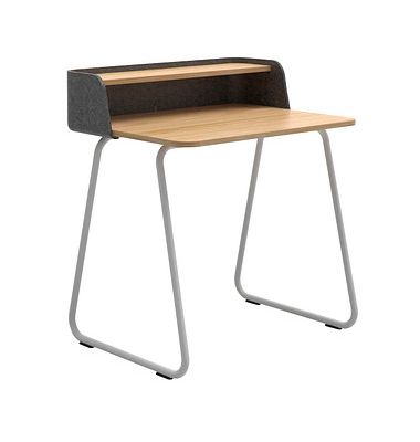 Sekretär secretair home SH10WS-RE044, 91cm (H), 82,4x61,2cm (BxT), rechteckig, eiche / weiß