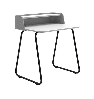 Sekretär secretair home SH10WS-RE051, 91cm (H), 82,4x61,2cm (BxT), rechteckig, weiß / schwarz