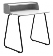 Sekretär secretair home SH10WS-RE052, 91cm (H), 82,4x61,2cm (BxT), rechteckig, weiß / schwarz
