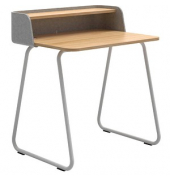 Sekretär secretair home SH10WS-RE055, 91cm (H), 82,4x61,2cm (BxT), rechteckig, eiche / weiß