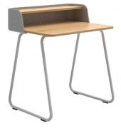 Sekretär secretair home SH10WS-RE056, 91cm (H), 82,4x61,2cm (BxT), rechteckig, eiche / weiß