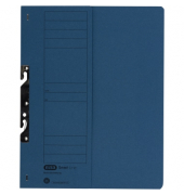 Einhakhefter 100560021, A4 blau halber Vorderdeckel, Karton 250g