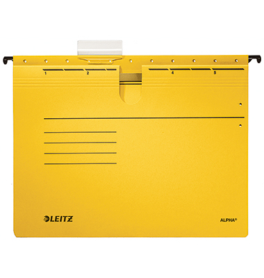 Hängehefter ALPHA 19840015, A4 gelb Recyclingkarton 275g
